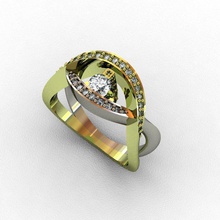 anello con diamante 3d modello di stampa gioielli argento gioiello moda e bellezza aratura diamanti stampabile engagem oro matrimonio rhinoceros matrix 3dprint 3dmodeling cad anelli 3d print model - Mito3D