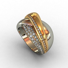 diamond ring 3d print model jewelry silver gold gem brilliant printable rhinoceros matrix vray stereoliteography solidescape luxury sapphire carat wedding brillant diamant rings 3d print model - Mito3D
