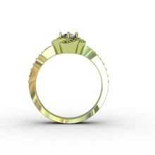 elmas 3d yazıcı modeli yüzük takı altın düğün gem Gümüş yazdırılabilir parlak nişan yüzüğü Safir gergedan matrix baskı solidescape stereoliteography moda güzellik famale 3d print model - Mito3D