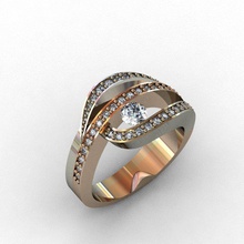 Diamant-ring 3d-Druck Modell Schmuck gold Silber ring diamond Juwel bedruckbar ist Mode-ring genial gold-ring gem engagement Nashorn matrix stereoliteography solidescape brillant Ringe 3d print model - Mito3D