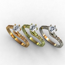 anillo de diamante la impresión 3d modelo joyería oro plata imprimible gem brillante el rinoceronte rhino matriz stereoliteography solidescape Modelado en zafiro boda moda y belleza La El diseño los anillos 3d print model - Mito3D