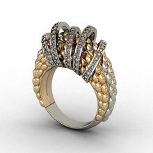 diamond ring 3d print model jewelry gold silver printable wedding gem jewellery jewel brilliant fashion rhinoceros matrix stereoliteography beauty brillant rings 3d print model - Mito3D