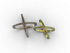 diamante anillo 3d impresión modelo joyería joya oro plata imprimible rinoceronte matriz moda solidescape diseño hermoso anillos stl platino 3d print model - Mito3D