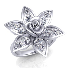 diamante squillare 41 gioiello nozze gioielleria stampabile argento oro moda sterlina bianca brillante bellezza collana platino engagement 3d print model - Mito3D