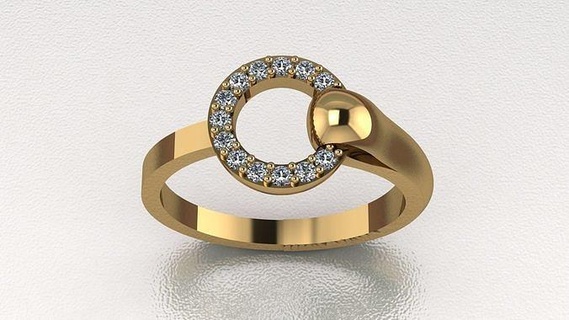 diamond ring 84 rings jewelry gold silver jewel jewellery gem wedding engagement fashion brilliant engagem beauty sapphire ruby brillant 3d print model - Mito3D