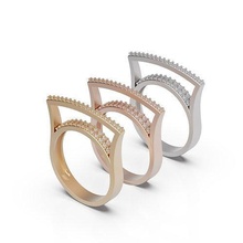 diamante anillo puente tanazmohamadi beglamorous1 joyería joya oro libra esterlina brillante compromiso boda imprimible plata canalla anillos 3d print model - Mito3D