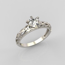 anello con diamante design 4 gioielli brillante il di diamanti fidanzamento gemma oro gioiello stampabile argento in pietra nozze matrimonio anelli 3d print model - Mito3D