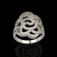 l'anneau de diamant la conception 6 bijoux brillant bague en le l'engagement gem or joyau imprimable d'argent livre sterling fiançailles les pierre gemme bijou anneau mariage anneaux 3d print model - Mito3D