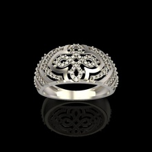 anillo de diamantes diseño la cruz joyería brillante diamante compromiso moda y belleza gem oro joya lujo imprimible plata estilo joyas del piedra gema boda los anillos 3d print model - Mito3D