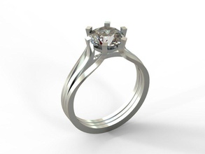 diamante squillare fidanzamento 1 gratuito oro argento gioielleria nozze gioiello stampabile gemma brillante sterlina lusso moda bellezza diamant braccialetto anelli 3d print model - Mito3D