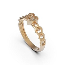 Diamant Ring Herz Hochzeit Schmuck Gold Silber druckbar Weiß Liebe Sterling Juwel brillant Engagement cad weddin Goldring Ringe 3d print model - Mito3D