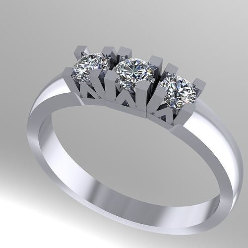 diamante anel jóias mulheres 3d impressão modelo imprimível platina argolas solitário esterlina brilhante coquetel Casamento noivado jóia prata joalheria branco ouro pulseiras 3D print model - Mito3D