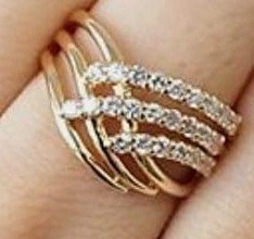 diamante squillare gioielleria gemma moda platino splendente oro collana accessorio stampabile sterlina brillante prototipazione bellezza fidanzamento anelli 3d print model - Mito3D