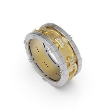 diamant ring pieces 3 tanazmohamadi beglamorous1 gold silber schmuck druckbar sterling engagement hochzeit solitär juwel cad armband ringe 3d print model - Mito3D
