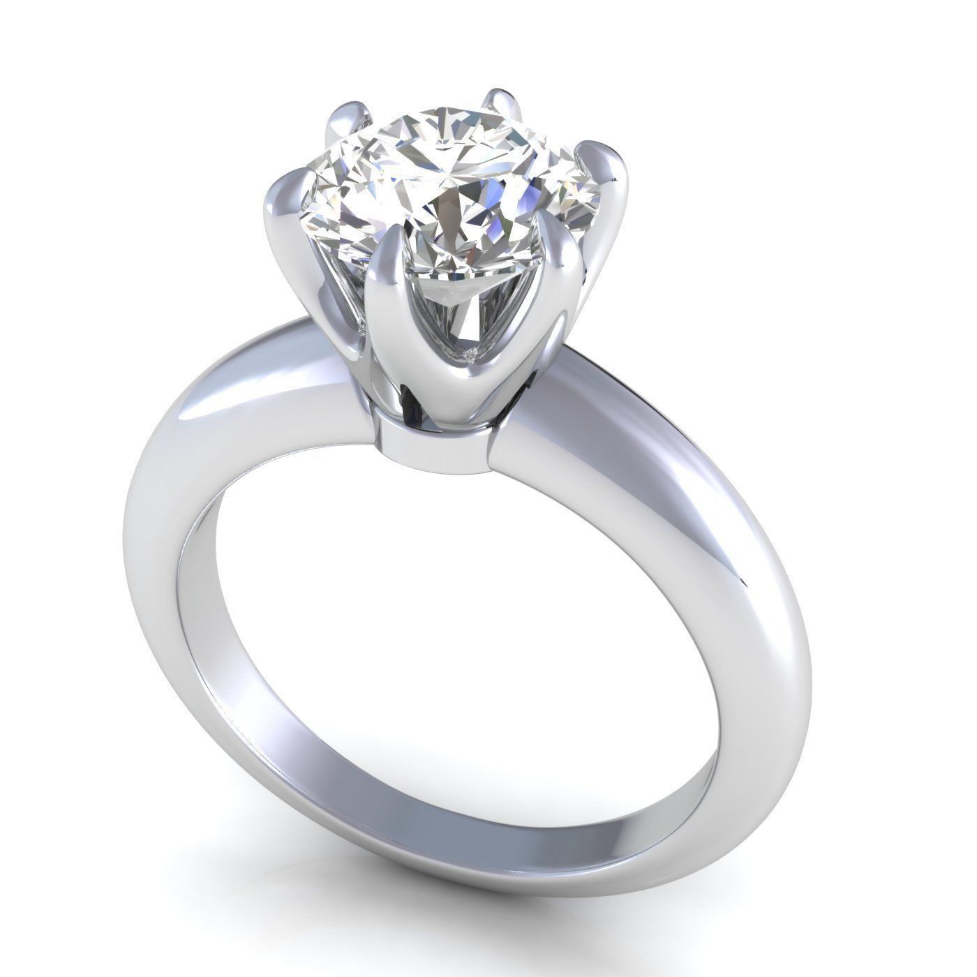 anel de diamante re2 jóias casamento ouro prata printable engagem colar anéis 3D print model - Mito3D