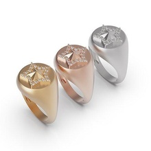 diamante anillo s b joyería joya oro compromiso imprimible plata brillante libra esterlina Boda canalla tanazmohamadi beglamorous1 estrella anillos 3d print model - Mito3D