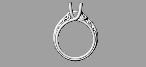 diamond ring wedding- women 3dm jewelery jewelry silver gold rings printable gem 3d print model - Mito3D