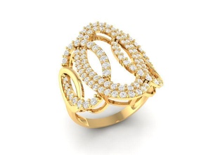 diamante squillare donne 100 gioielleria moda accessori oro donna design anelli 3d print model - Mito3D