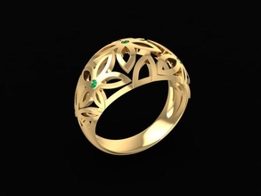 diamond ring women 102 jewelry fashion accessories gold man men woman unisex design rings 3d print model - Mito3D