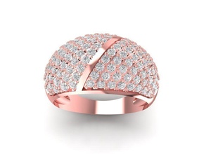 diamante anel mulheres 1109 projeto 2021 joalheria moda acessórios ouro mulher argolas 3d print model - Mito3D