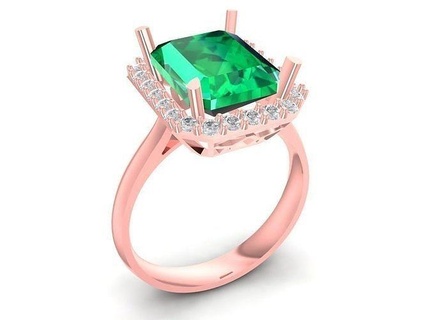 diamante anel mulheres 1154 joalheria moda acessórios ouro mulher Projeto argolas 3d print model - Mito3D
