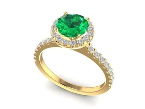 diamond ring women 1162 jewelry fashion accessories gold woman design rings 3d print model - Mito3D