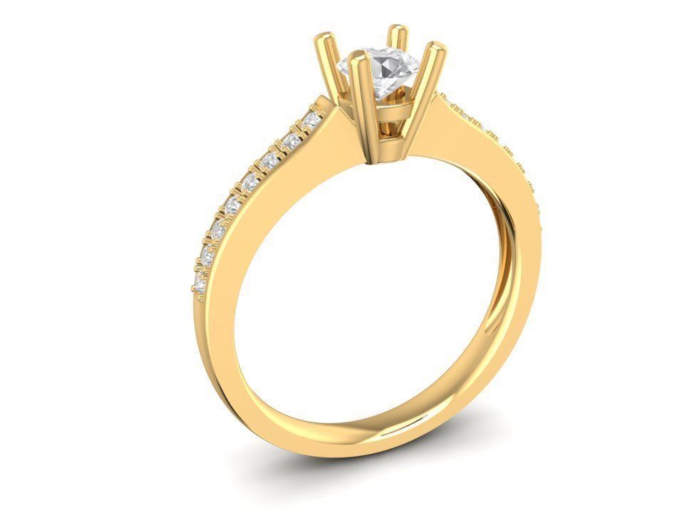 diamond ring women 1395 jewelry fashion accessories gold man men woman unisex design fengshui rings 3D print model - Mito3D