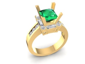 diamond ring women 1421 jewelry fashion accessories gold man men woman unisex design fengshui rings 3d print model - Mito3D