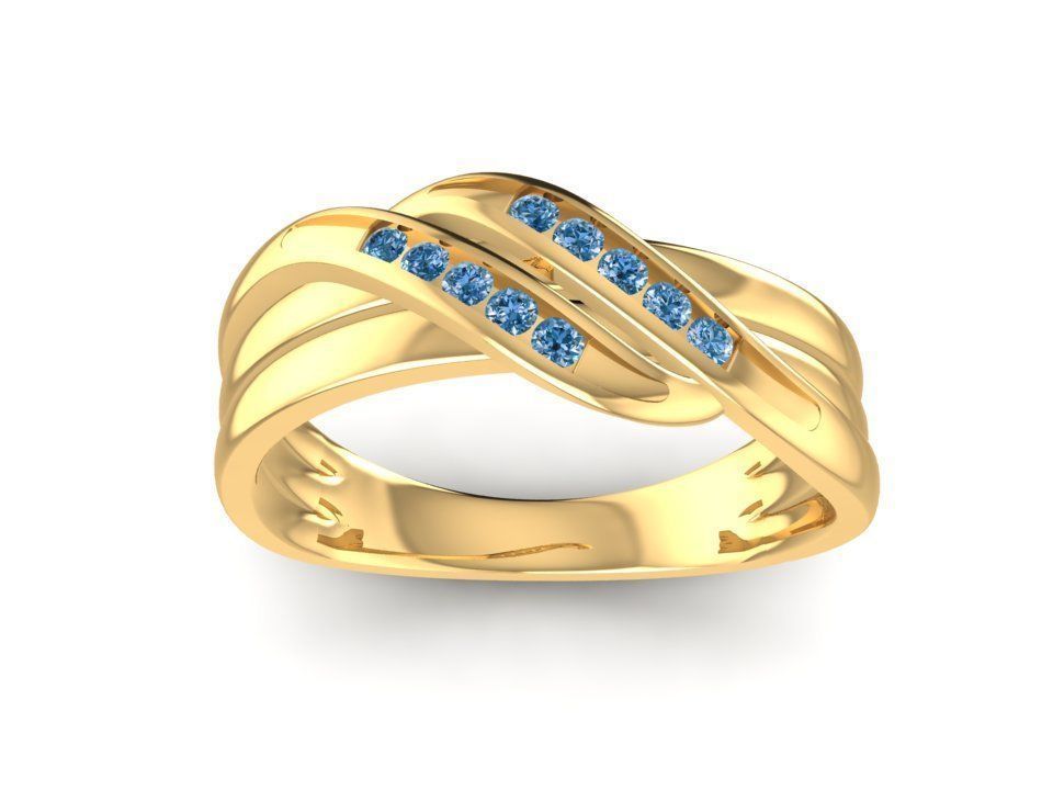 diamond ring women 1599 jewelry fashion accessories gold man men woman unisex design fengshui rings 3D print model - Mito3D
