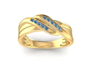 diamond ring women 1599 jewelry fashion accessories gold man men woman unisex design fengshui rings 3d print model - Mito3D