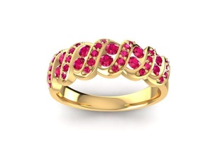 diamond ring women 1600 jewelry fashion accessories gold man men woman unisex design fengshui rings 3d print model - Mito3D