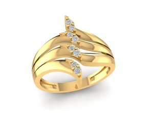 diamante squillare donne 1625 gioielleria moda Accessori oro uomo uomini donna unisex design feng shui anelli 3d print model - Mito3D