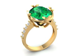 diamant ring frauen 1688 schmuck mode zubehör gold frau design feng shui ringe 3d print model - Mito3D