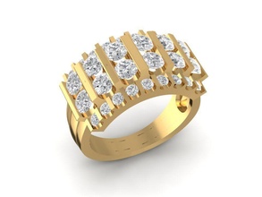 Diamant Ring Frauen 1693 Schmuck Mode Zubehör Gold Männer Frau unisex Design Feng Shui Ringe 3d print model - Mito3D