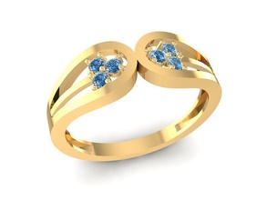 diamante anillo mujer 1702 joyería joya Moda accesorios oro hombre hombres unisexo diseño anillos 3d print model - Mito3D