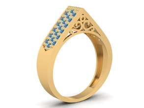 Diamant Ring Frauen 1769 Schmuck Mode Zubehör Gold Männer Frau unisex Design Feng Shui Ringe 3d print model - Mito3D