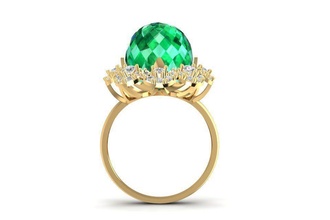 diamond ring women 1973 jewelry fashion accessories gold man men woman unisex design fengshui rings 3d print model - Mito3D