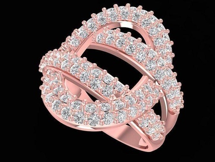 diamante anel mulheres 2296 joalheria moda acessórios ouro mulher Projeto argolas 3d print model - Mito3D