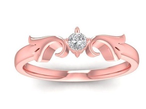 diamante squillare donne 2499 gioielleria moda Accessori oro donna design anelli 3d print model - Mito3D