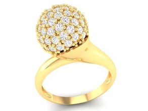 diamante anillo mujer 354 joyería joya Moda accesorios oro hombre hombres unisexo diseño Feng Shui anillos 3d print model - Mito3D