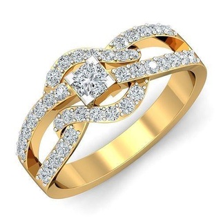 Diamant Ring Frauen 3d drucken Modell leuchtenden Platin Gold Luxus Schmuck wertvoll Juwel disjunkt Romantik Mode druckbar Silber Ringe 3d print model - Mito3D
