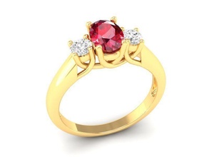 diamante anel mulheres 456 joalheria moda acessórios ouro homem homens mulher unissex Projeto feng shui Casamento argolas 3d print model - Mito3D