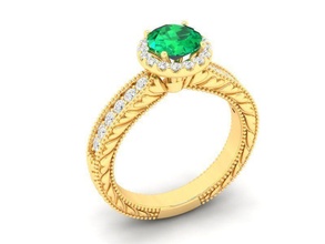 diamante anillo mujer 457 joyería joya Moda accesorios oro hombre hombres unisexo diseño Feng Shui anillos 3d print model - Mito3D