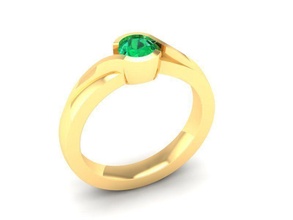 diamant bague femmes 461 bijoux mode accessoires or femme conception feng shui anneaux 3d print model - Mito3D