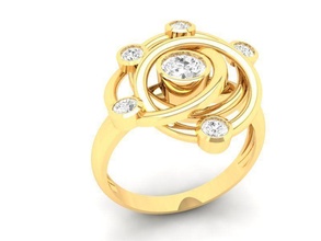 diamant bague femmes 472 bijoux mode accessoires or homme Hommes femme unisexe conception feng shui mariage anneaux 3d print model - Mito3D
