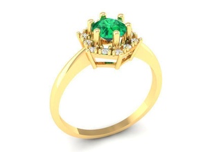 diamante anillo mujer 476 joyería joya Moda accesorios oro hombre hombres unisexo diseño Feng Shui anillos 3d print model - Mito3D