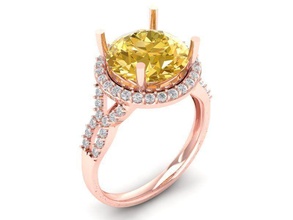 Diamant Ring Frauen 486 Schmuck Mode Zubehör Gold Männer Frau unisex Design Feng Shui Ringe 3d print model - Mito3D