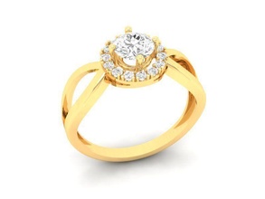 diamond ring women 492 jewelry fashion accessories gold man men woman unisex design fengshui rings 3d print model - Mito3D