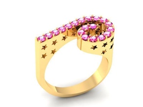 Diamant Ring Frauen 496 Schmuck Mode Zubehör Gold Männer Frau unisex Design Feng Shui Hochzeit Ringe 3d print model - Mito3D