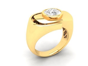 diamond ring women 507 jewelry fashion accessories gold man men woman unisex design fengshui rings 3d print model - Mito3D